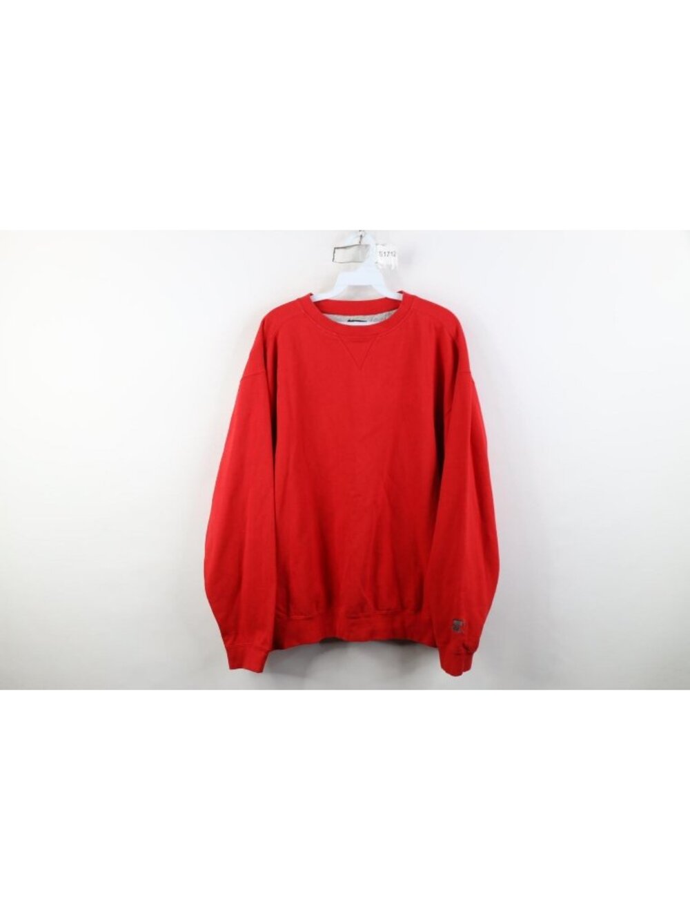 Vintage 90s Starter Mens Size Large Faded Blank Heavy Crewneck Sweatshirt Red